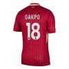 Camiseta de fútbol Liverpool Gakpo 18 Primera Equipación 2024-25 - Hombre